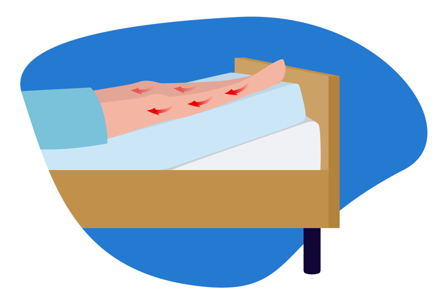 rehausseur matelas circulation sanguine